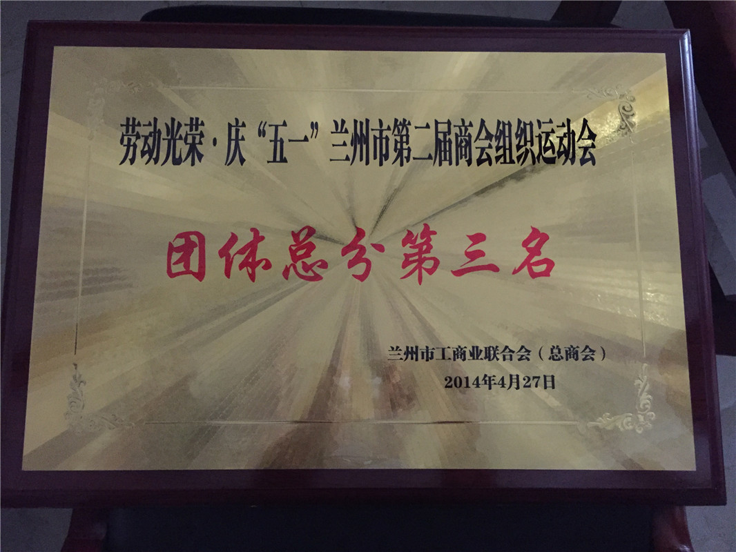 运动会整体总分第三名